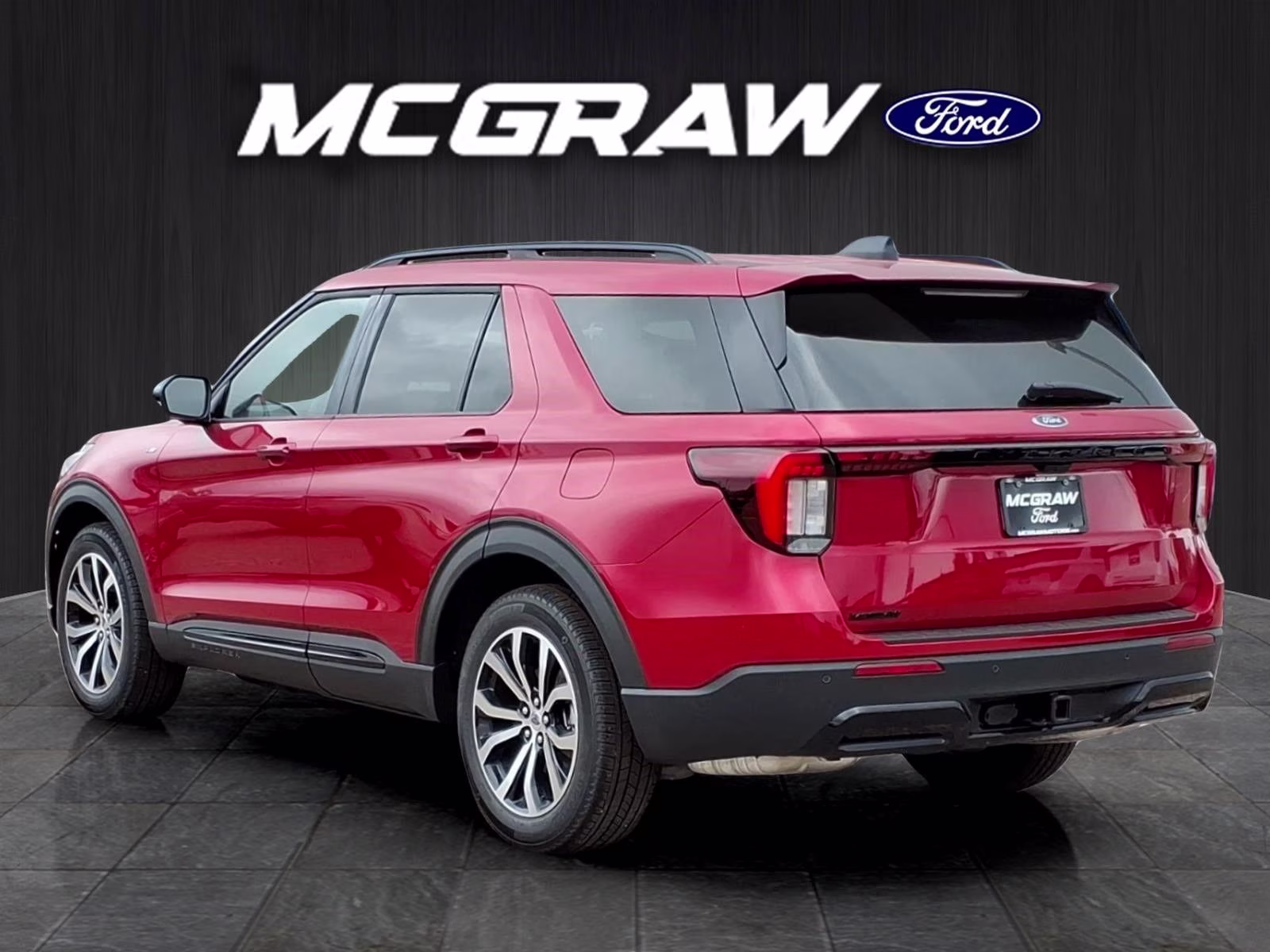 2026 Red Metallic Ford Explorer ST-Line RWD SUV