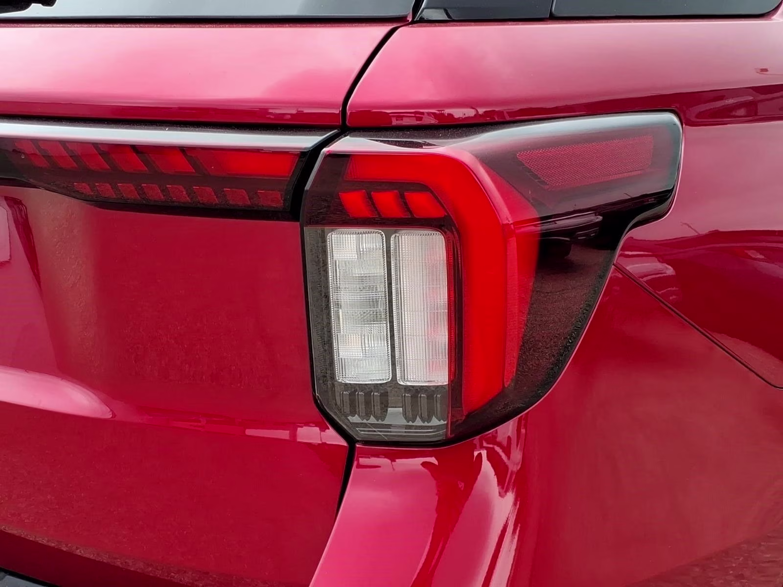 2026 Red Metallic Ford Explorer ST-Line RWD SUV