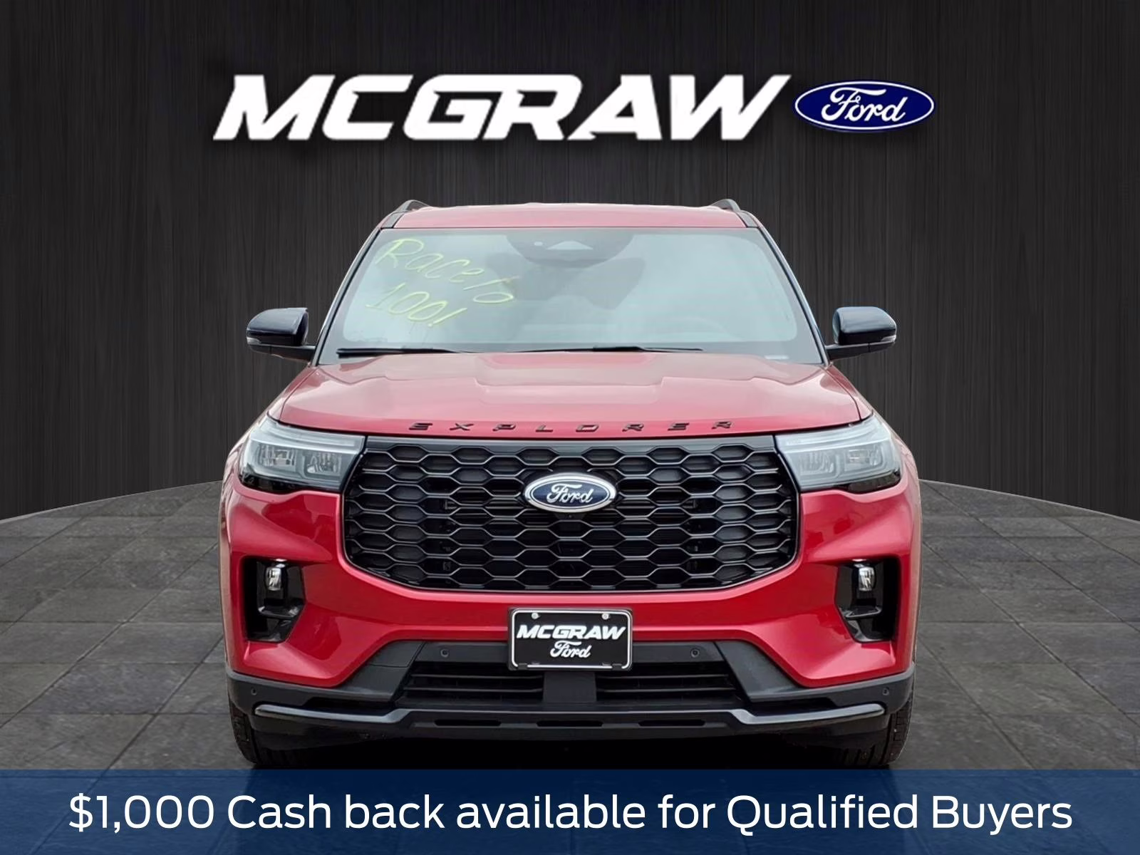 2026 Red Metallic Ford Explorer ST-Line RWD SUV