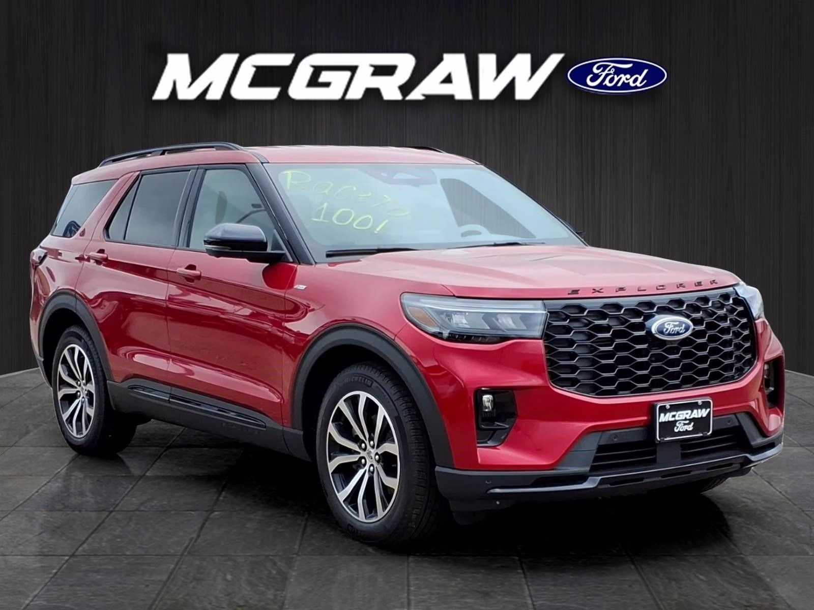 2026 Red Metallic Ford Explorer ST-Line RWD SUV