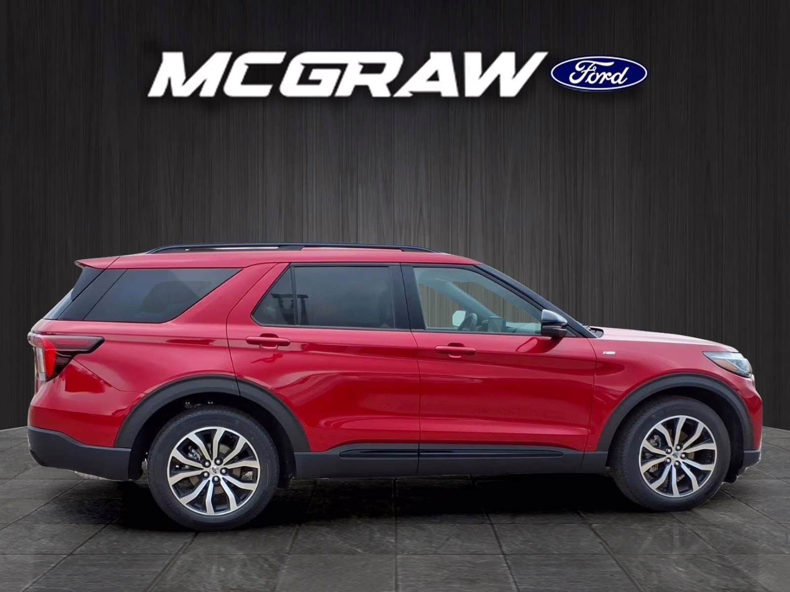 2026 Red Metallic Ford Explorer ST-Line RWD SUV