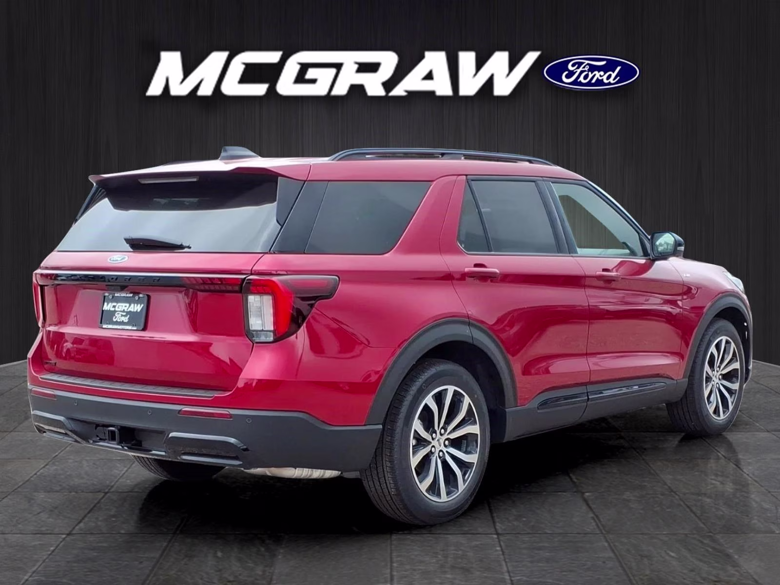 2026 Red Metallic Ford Explorer ST-Line RWD SUV