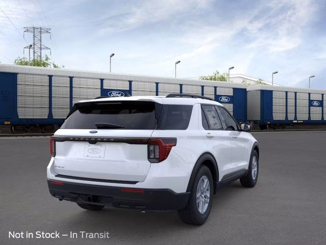 2026 Star White Metallic Tri-Coat Ford Explorer Active RWD SUV