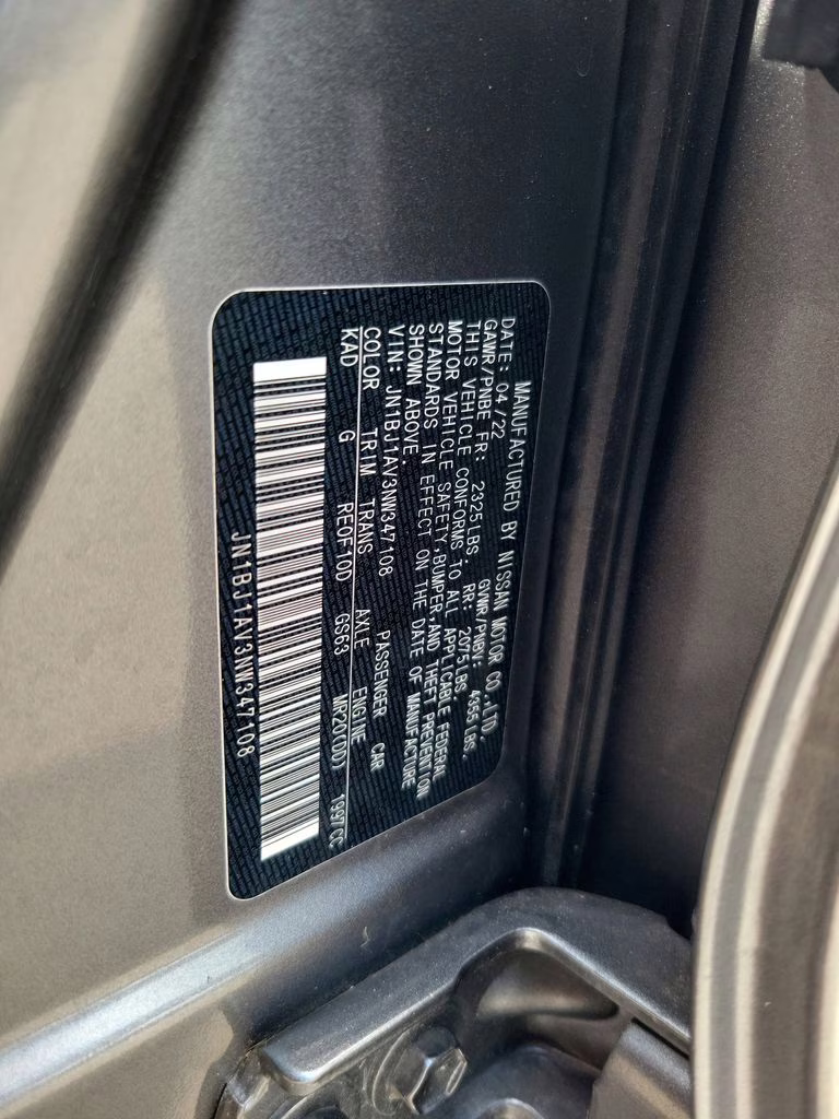 2022 Gun Metallic Nissan Rogue Sport S FWD SUV