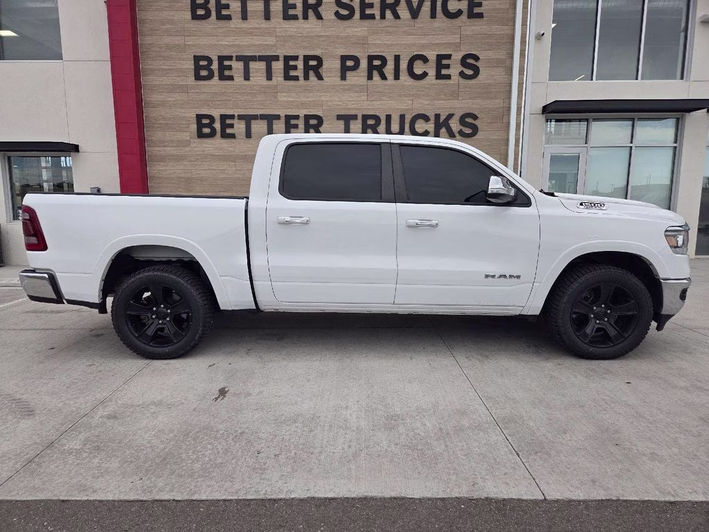 2022 Bright White Clearcoat Ram 1500 Laramie 4X4 Truck