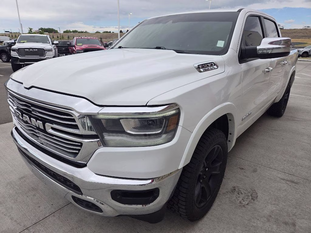 2022 Bright White Clearcoat Ram 1500 Laramie 4X4 Truck
