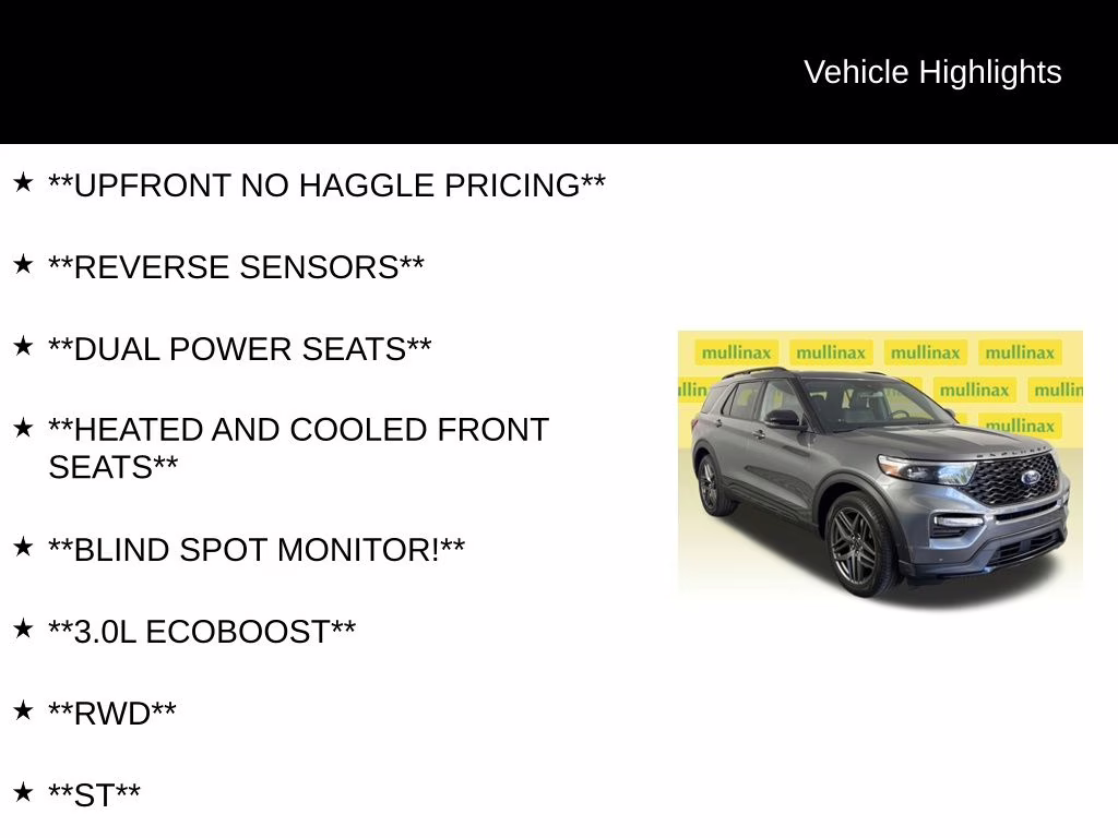 2023 Gray Metallic Ford Explorer ST RWD SUV