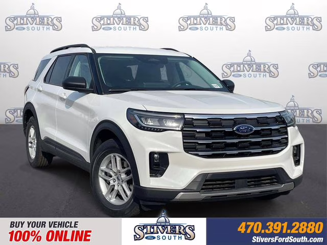2026 White Metallic Ford Explorer Active RWD SUV