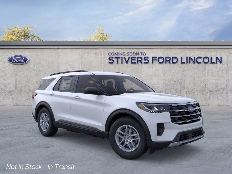 2026 Space White Metallic Ford Explorer Active RWD SUV
