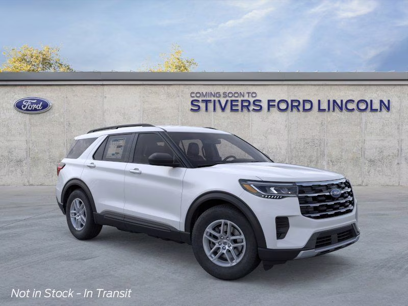 2026 Space White Metallic Ford Explorer Active RWD SUV