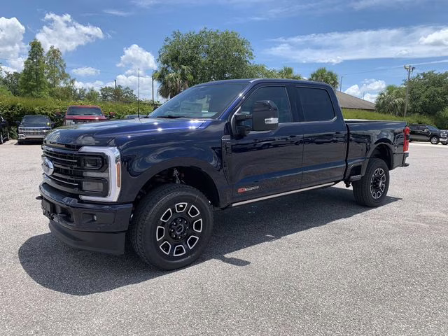 2025 Antimatter Blue Metallic Ford Super Duty F-350 SRW Platinum 4X4 Truck