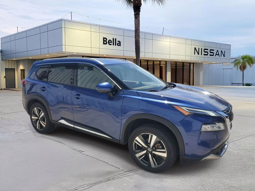 2021 Caspian Blue Metallic Nissan Rogue Platinum AWD SUV