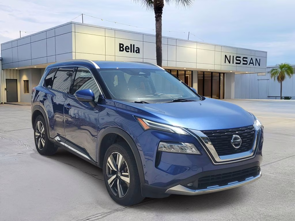 2021 Caspian Blue Metallic Nissan Rogue Platinum AWD SUV