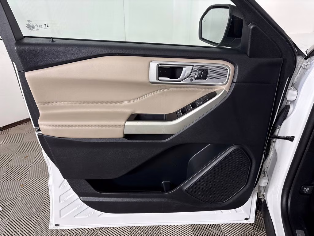 2021 Star White Metallic Tri-Coat Ford Explorer Limited RWD SUV