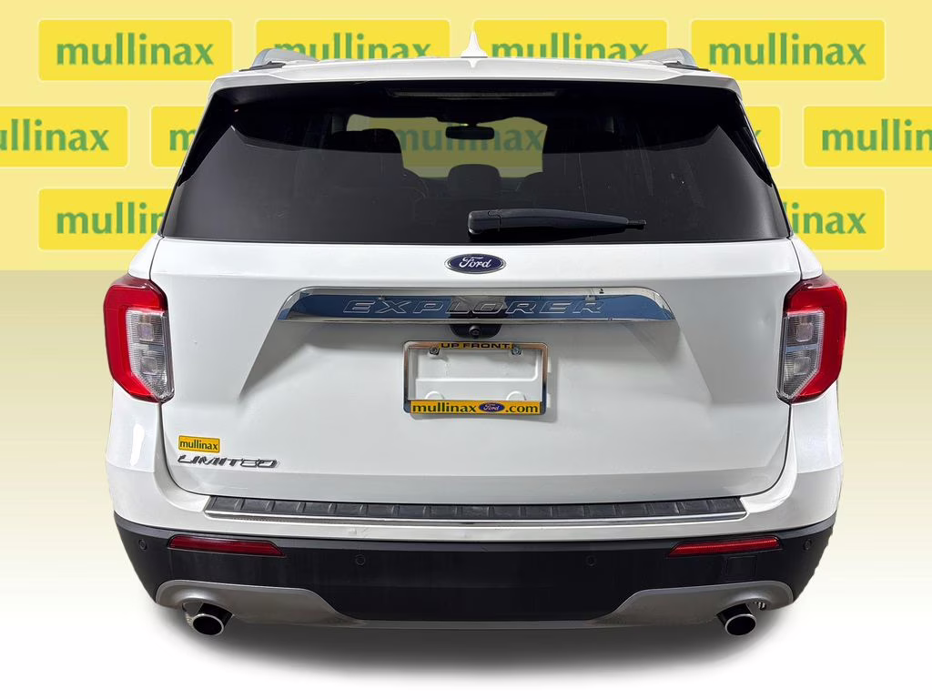 2021 Star White Metallic Tri-Coat Ford Explorer Limited RWD SUV