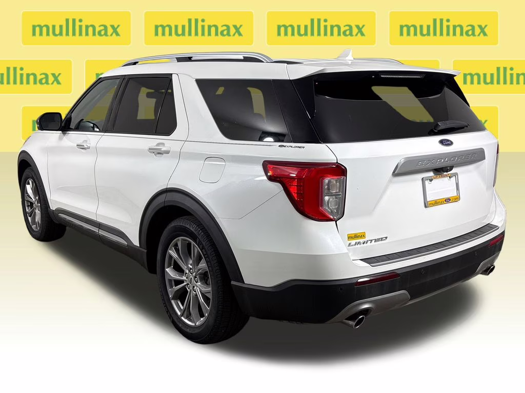 2021 Star White Metallic Tri-Coat Ford Explorer Limited RWD SUV