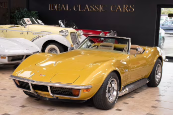 1972 War Bonnet Yellow Chevrolet Corvette - #s Matching, Factory A/C, PS, PB Convertible