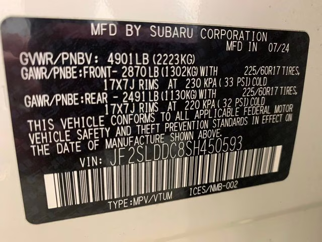 2025 Crystal White Pearl Subaru Forester Premium AWD SUV