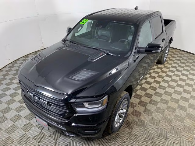 2023 Diamond Black Crystal Pearlcoat Ram 1500 Laramie 4X4 Truck