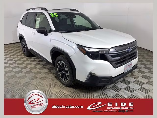 2025 Crystal White Pearl Subaru Forester Premium AWD SUV