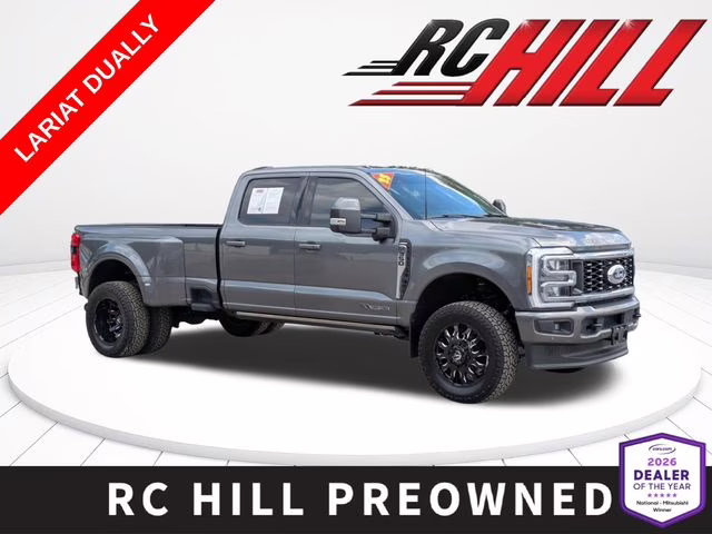 2023 Gray Metallic Ford Super Duty F-350 DRW Lariat 4X4 Truck