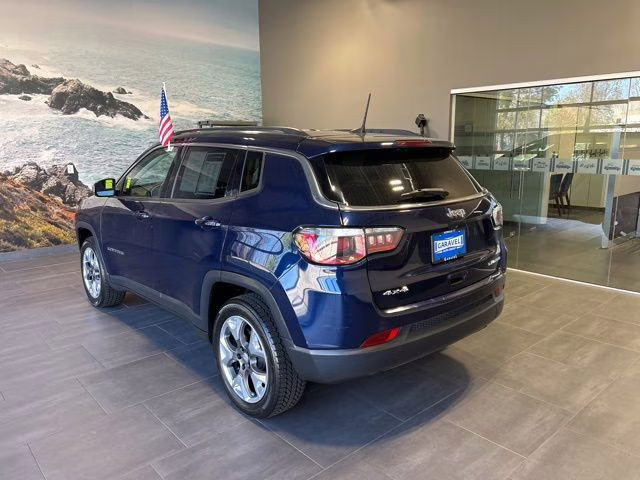 2019 Jazz Blue Pearlcoat Jeep Compass Limited 4X4 SUV