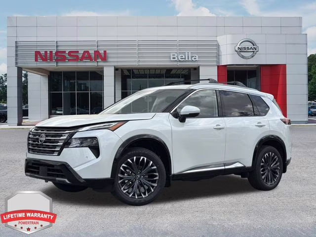 2026 Everest White Pearl Tricoat Nissan Rogue Platinum AWD SUV