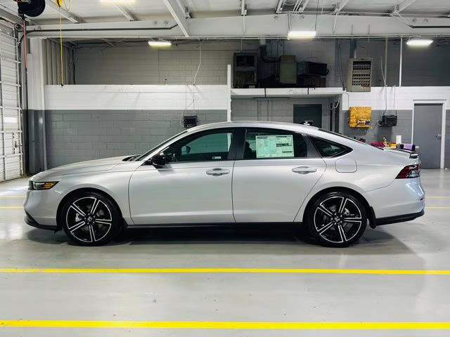 2026 Solar Silver Metallic Honda Accord Hybrid Sport FWD Sedan