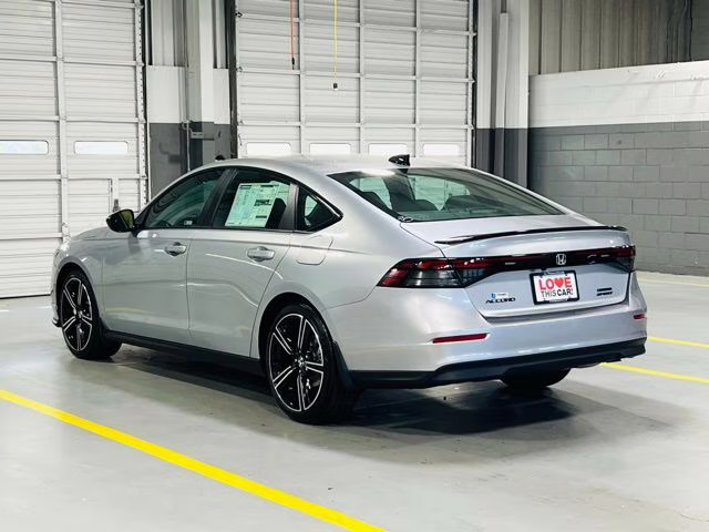 2026 Solar Silver Metallic Honda Accord Hybrid Sport FWD Sedan