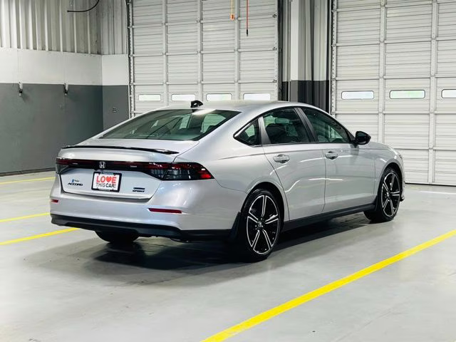 2026 Solar Silver Metallic Honda Accord Hybrid Sport FWD Sedan