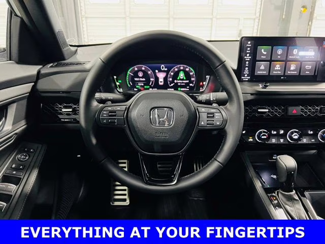 2026 Solar Silver Metallic Honda Accord Hybrid Sport FWD Sedan