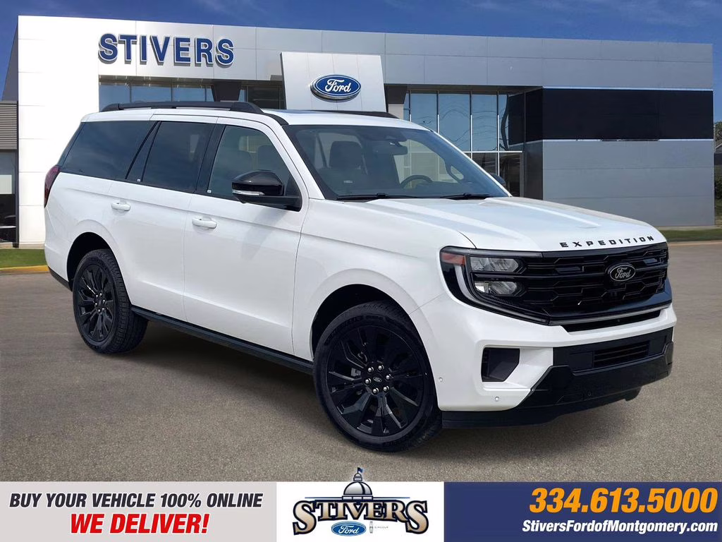 2025 Star White Metallic Tri-Coat Ford Expedition Platinum 4X4 SUV