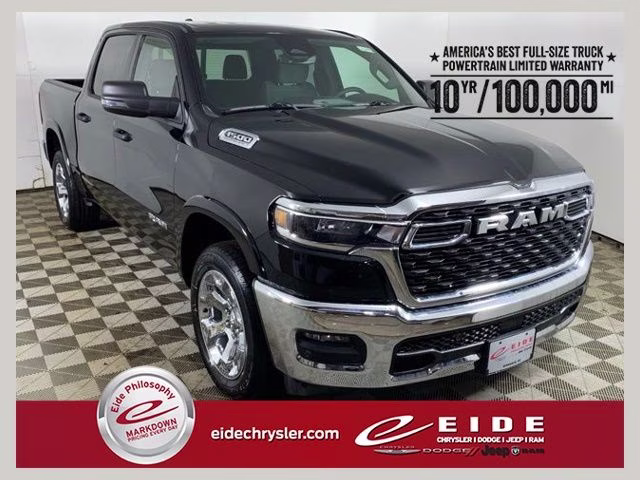 2026 Diamond Black Crystal Pearlcoat Ram 1500 Big Horn 4X4 Truck