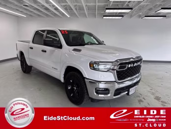 2025 Bright White Clearcoat Ram 1500 Big Horn 4X4 Truck