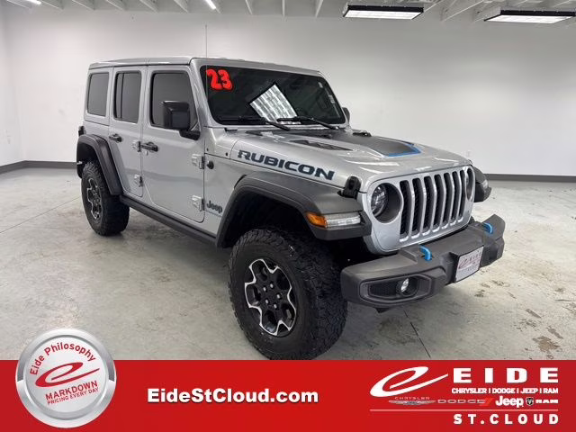 2023 Silver Zynith Clearcoat Jeep Wrangler Rubicon 4xe 4X4 SUV