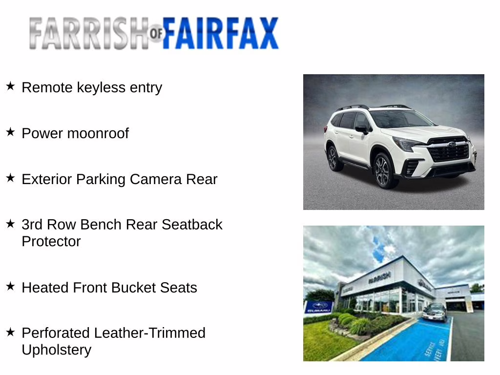 2026 Crystal White Pearl Subaru Ascent Limited AWD SUV