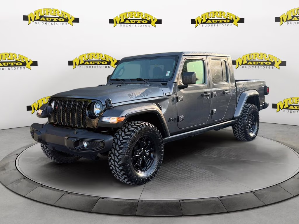 2021 Granite Crystal Metallic Clearcoat Jeep Gladiator Willys 4X4 Truck