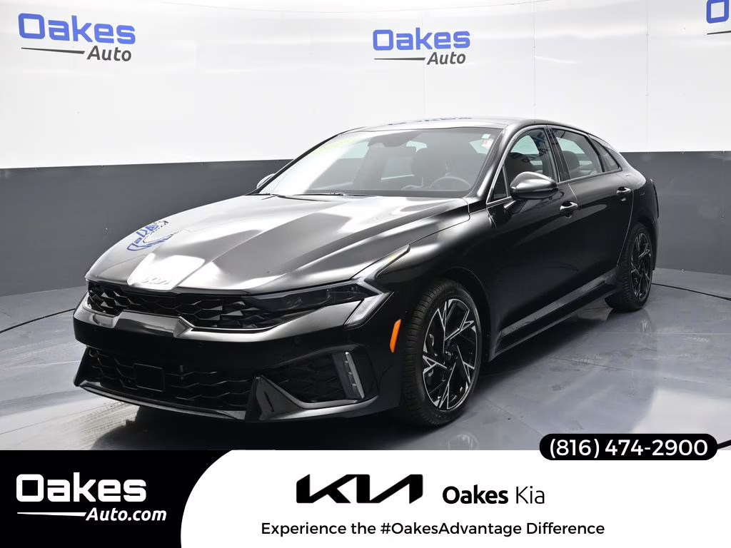 2025 Aurora Black Pearl Kia K5 GT-Line AWD Sedan