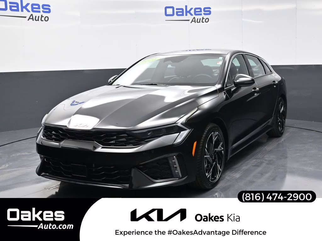 2025 Aurora Black Pearl Kia K5 GT-Line AWD Sedan