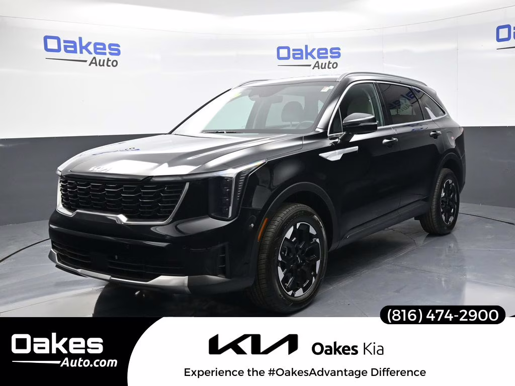 2025 Ebony Black Kia Sorento S AWD SUV