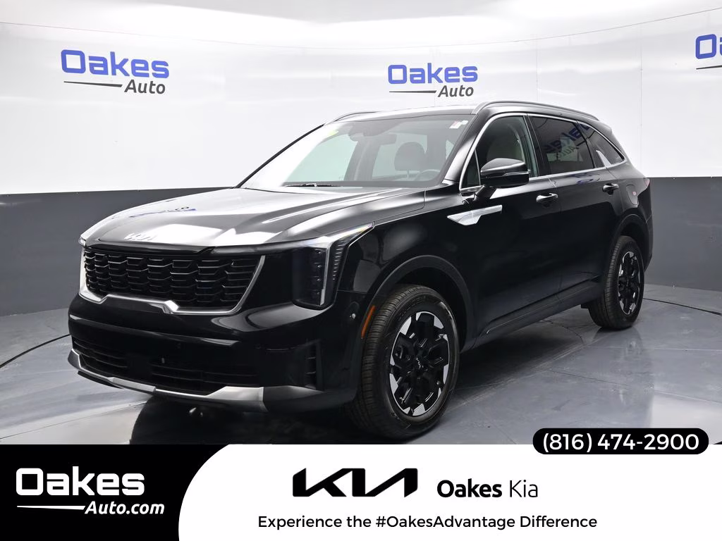 2025 Ebony Black Kia Sorento S AWD SUV