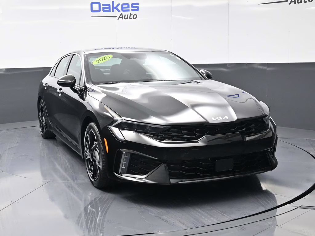 2025 Aurora Black Pearl Kia K5 GT-Line AWD Sedan