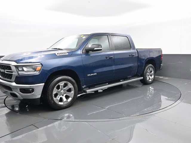 2022 Patriot Blue Pearlcoat Ram 1500 Big Horn/Lone Star 4X4 Truck