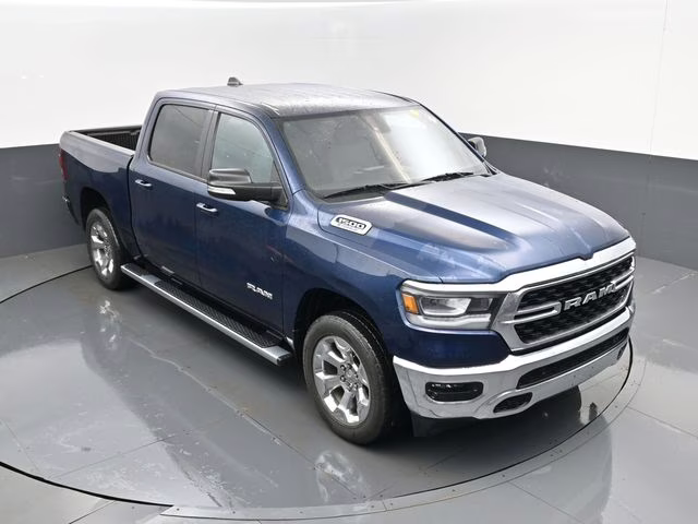 2022 Patriot Blue Pearlcoat Ram 1500 Big Horn/Lone Star 4X4 Truck