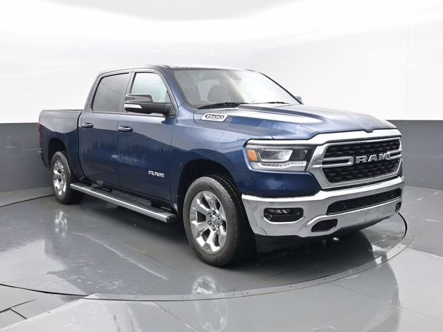 2022 Patriot Blue Pearlcoat Ram 1500 Big Horn/Lone Star 4X4 Truck