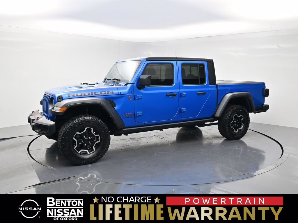 2022 Hydro Blue Pearlcoat Jeep Gladiator Rubicon 4X4 Truck