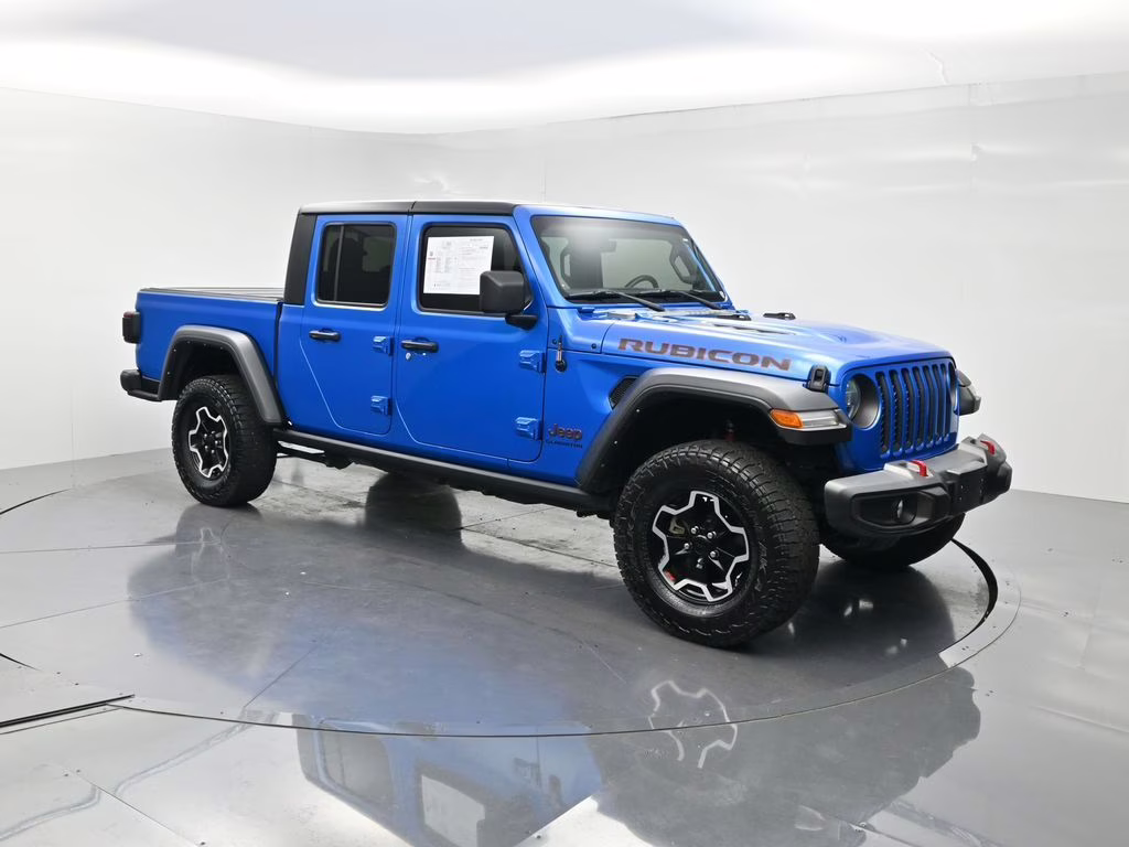 2022 Hydro Blue Pearlcoat Jeep Gladiator Rubicon 4X4 Truck