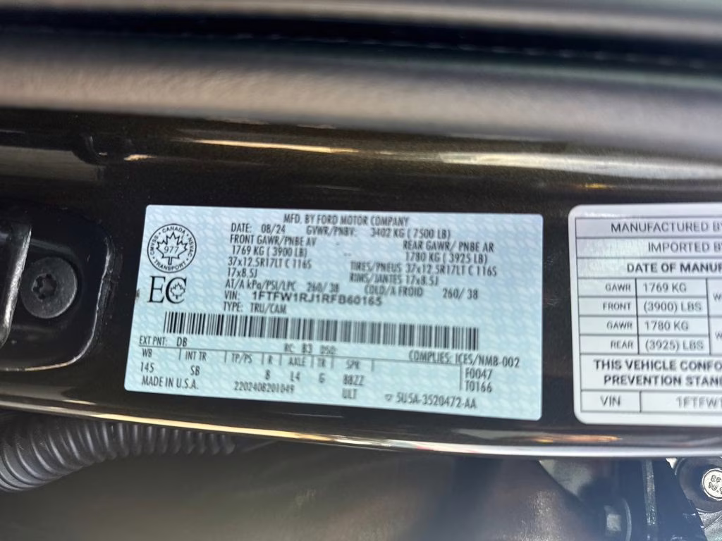 2024 Green Ford F-150 Raptor 4X4 Truck