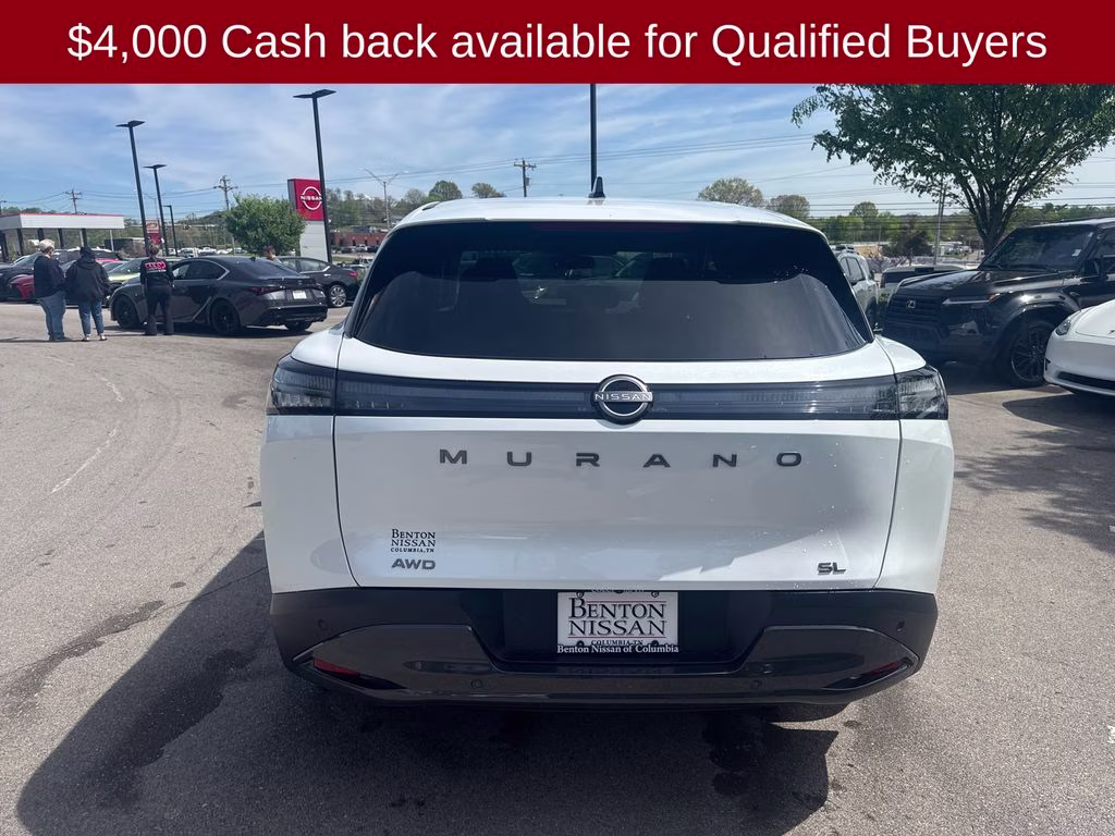 2026 Everest White Pearl Tricoat Nissan Murano SL AWD SUV