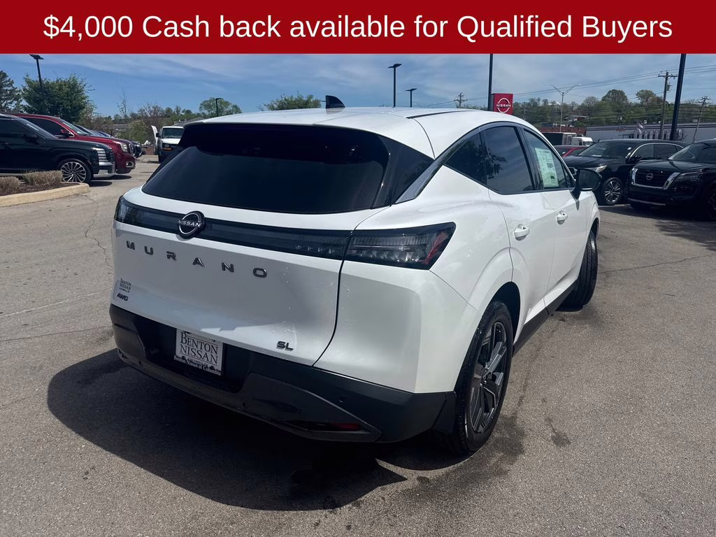 2026 Everest White Pearl Tricoat Nissan Murano SL AWD SUV